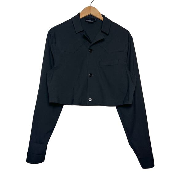 ASOS Design | Men | Black Smart Cropped Light Trucker Jacket | Size Medium - Picture 1 of 12